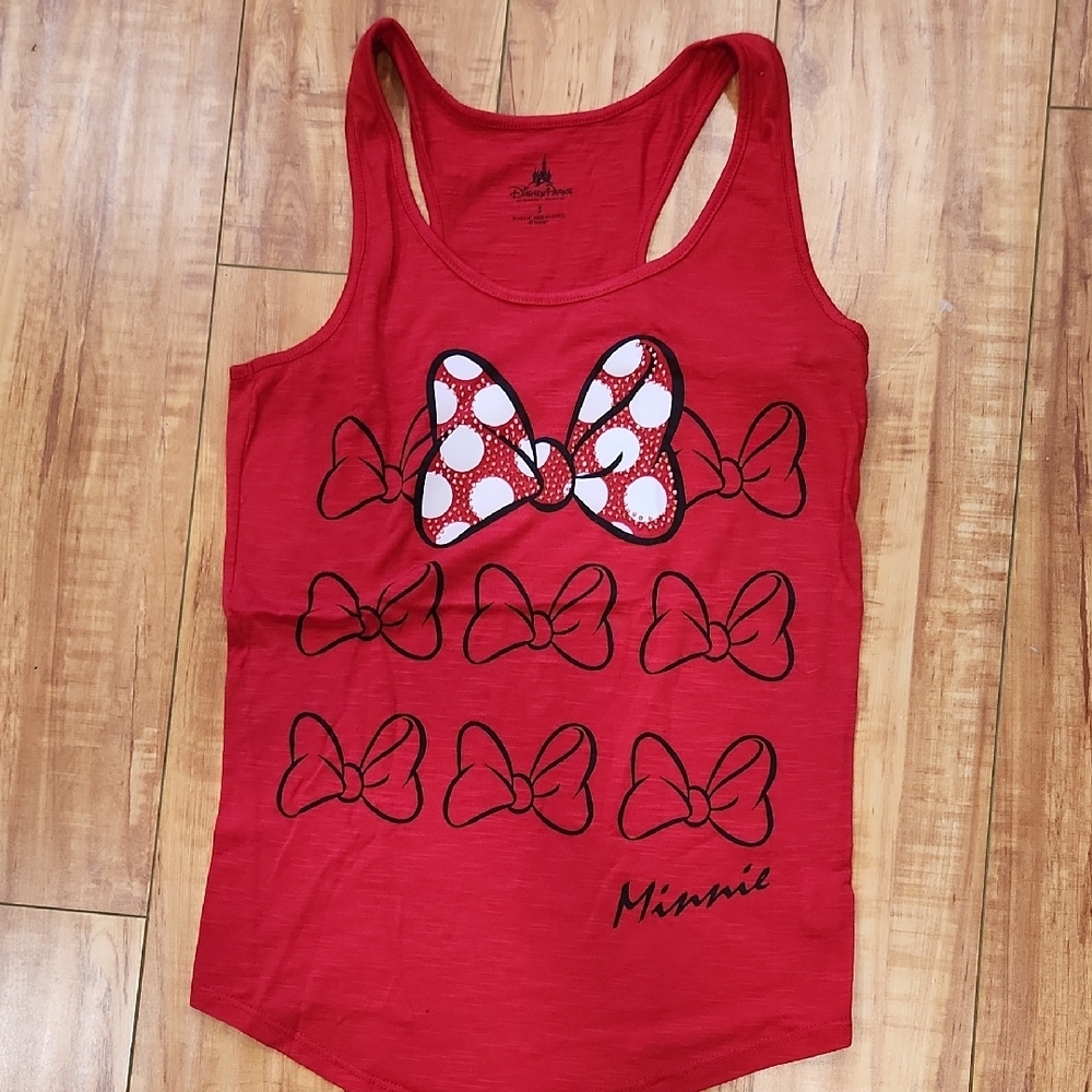 Disney Red Minnie Mouse Graphic Tank Top